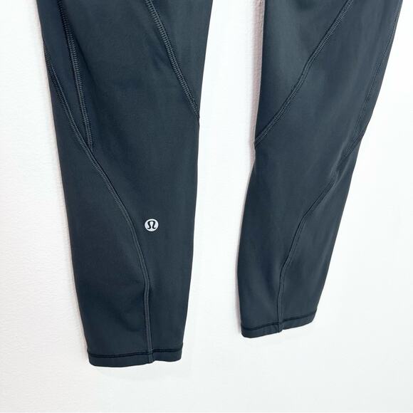 Lululemon Time To Sweat Crop Leggings 23" Melanite Gray Size 4 - Picture 6 of 7